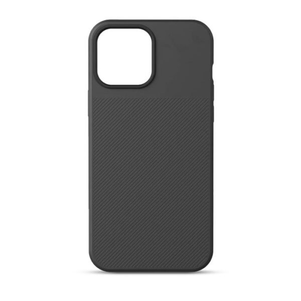 Caseative for iPhone 12 Pro Case,Denim Fabric Anti-Fingerprint Phone Case – Black