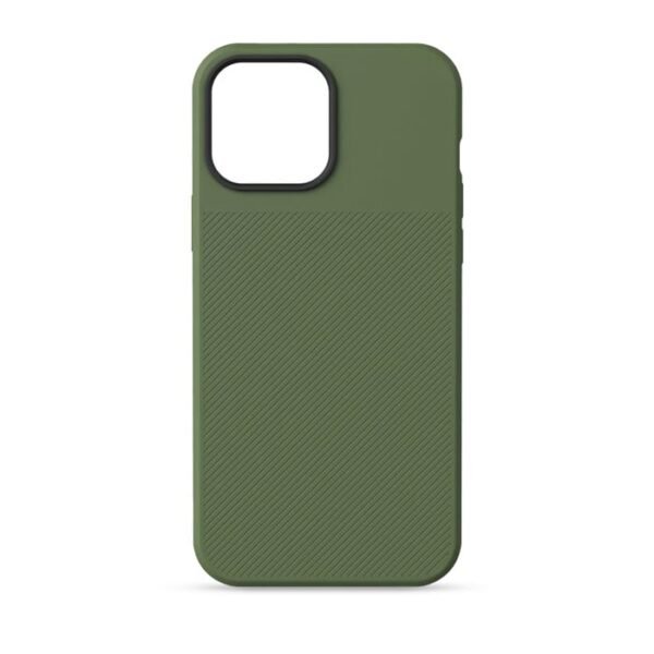 Caseative for iPhone 12 Pro Case,Denim Fabric Anti-Fingerprint Phone Case – Olive