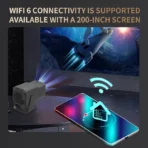 HY320 Portable Projector BT5.0 Android 11 WiFi6 Movie Projector Cinema Outdoor180° Flip Android TV BOX LCD Ultra HD Living mobile phone screen Projection - Image 8